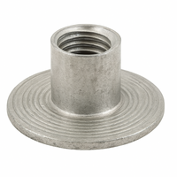 3/8-16 X 7/16 ROUND BASE WELD NUT PLN W/FLANGE